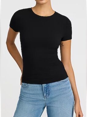 Express Ribbed Fitted Tee